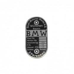 ID Plate, BMW