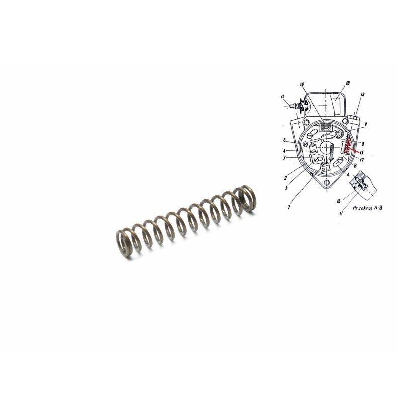 Einstellfeder für den Zündverteilerzeitpunkt M72