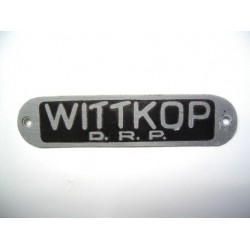 Plate for seat "WITTKOP"
