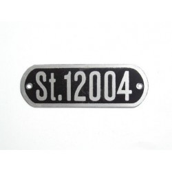 Plate "St 12004" 58x19,5