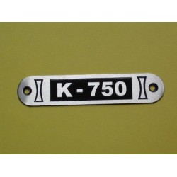 Plate "K-750"