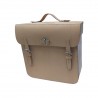 WH style natural leather bag, waterproof, beige