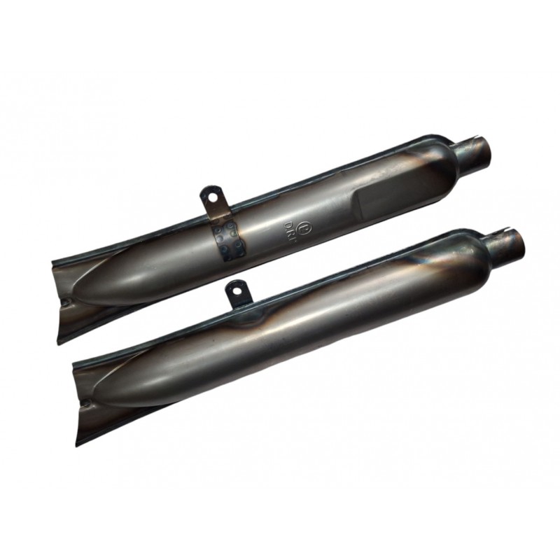 M72, BMW R71, R61 silencers with DRP, raw