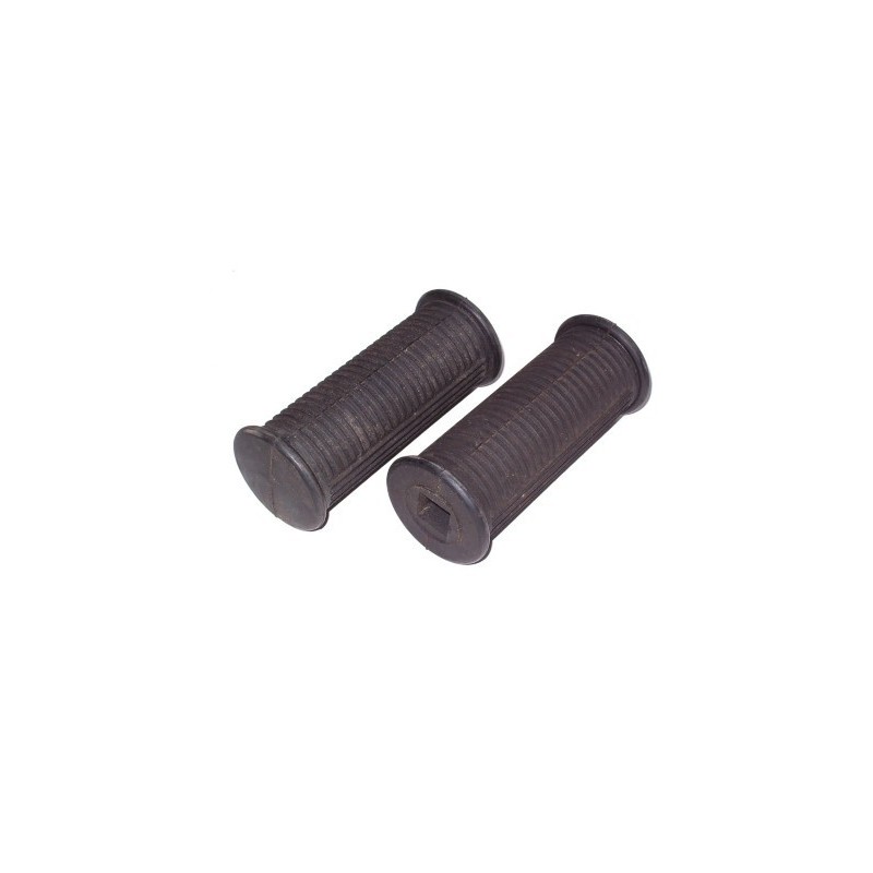 Footrests rubbers, pair, 14x14 mm