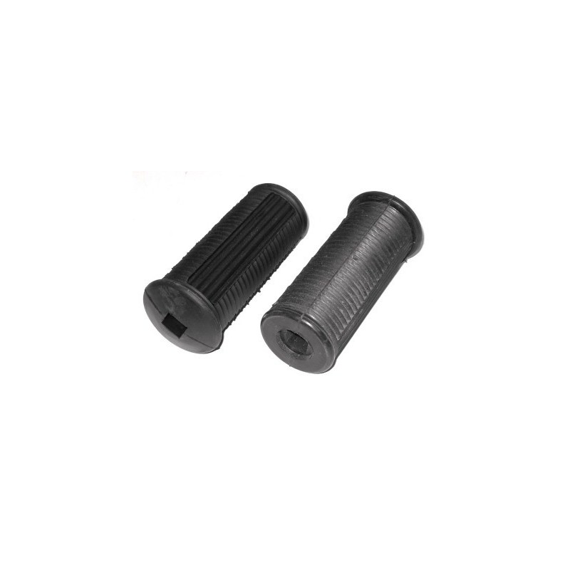 Footrests rubbers, pair, 13x13 mm