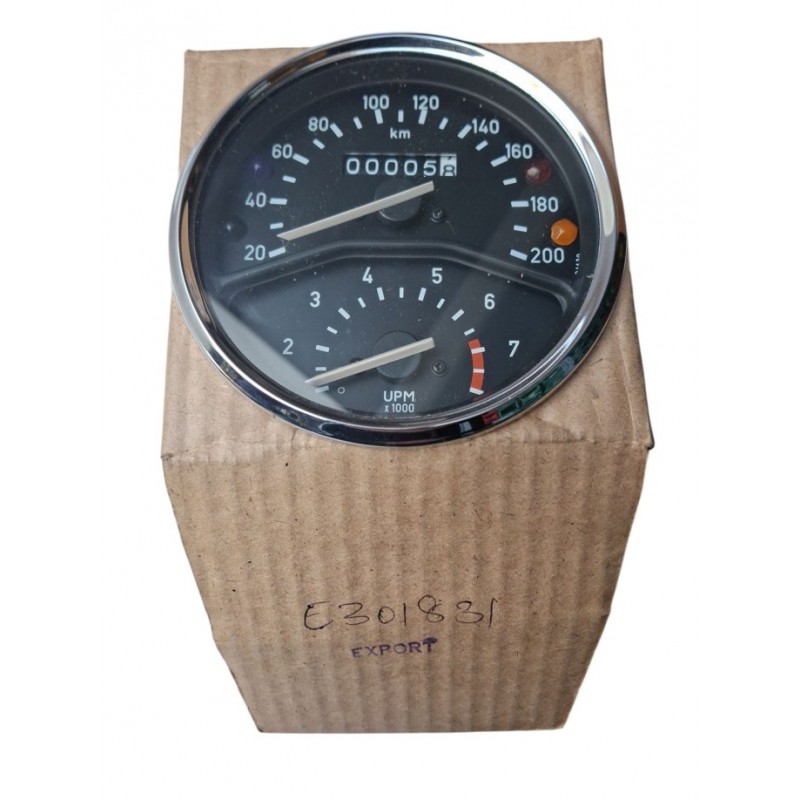 Speedo with revolution counter, 20-200 km/h, for BMW R50/5