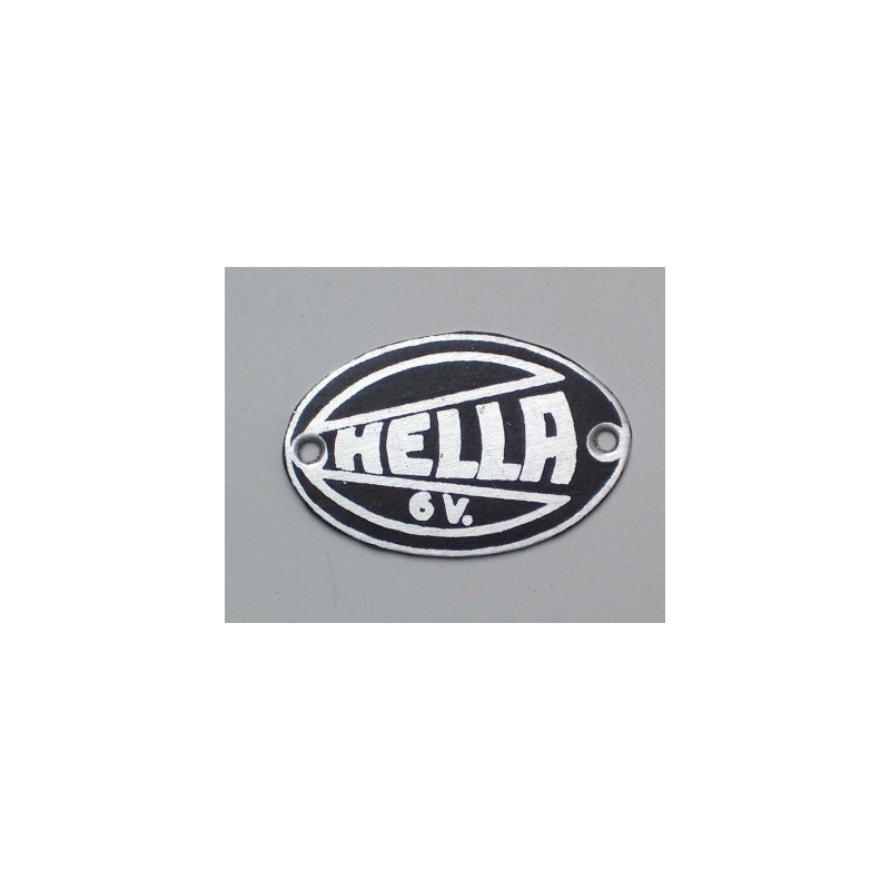 Plate "HELLA", 31 x 20 mm