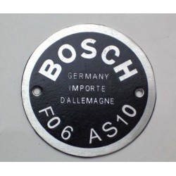 Plate "BOSCH F06 AS10", D...