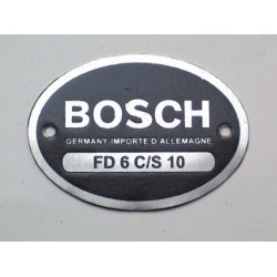 Plate "BOSCH FD 6 C/S 10",...