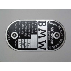 ID plate BMW, [ - ]  [ 152...