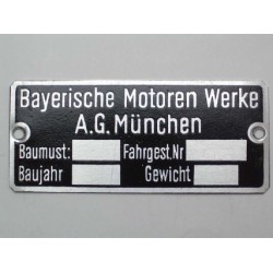 ID plate " Bayerische...