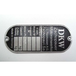 ID plate DKW