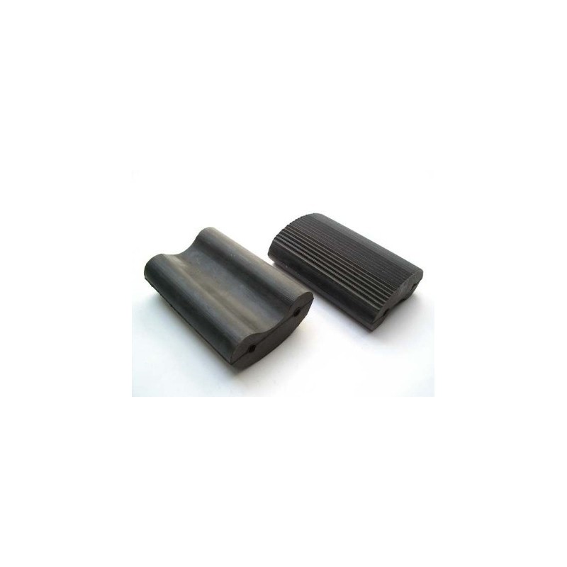 Footrests rubbers, pair, L  100 mm