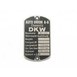ID plate, DKW NZ250