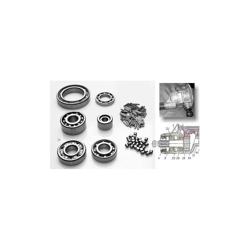 Rear drive bearings set  2 old type MB750, MB650, Dnepr