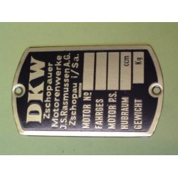 ID plate, DKW