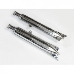 exhaust silencers, pair,...