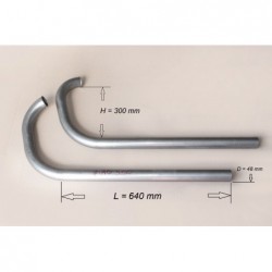 Exhaust pipes, raw, MAG350