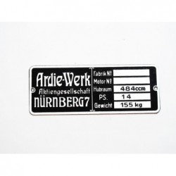 ID Plate Ardie-Werk