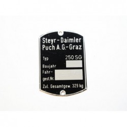 ID Plate Steyr - Daimler...
