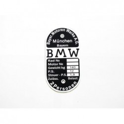 ID plate BMW, 2 Personen