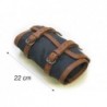 Tool bag, cotton / leather, brown