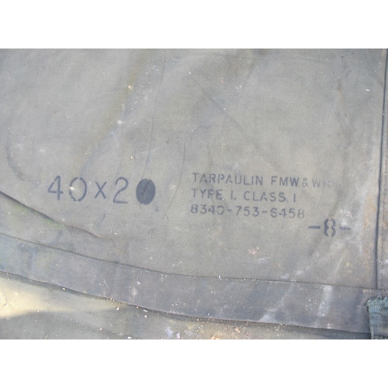 Military U S tarpaulin 40x20 ft